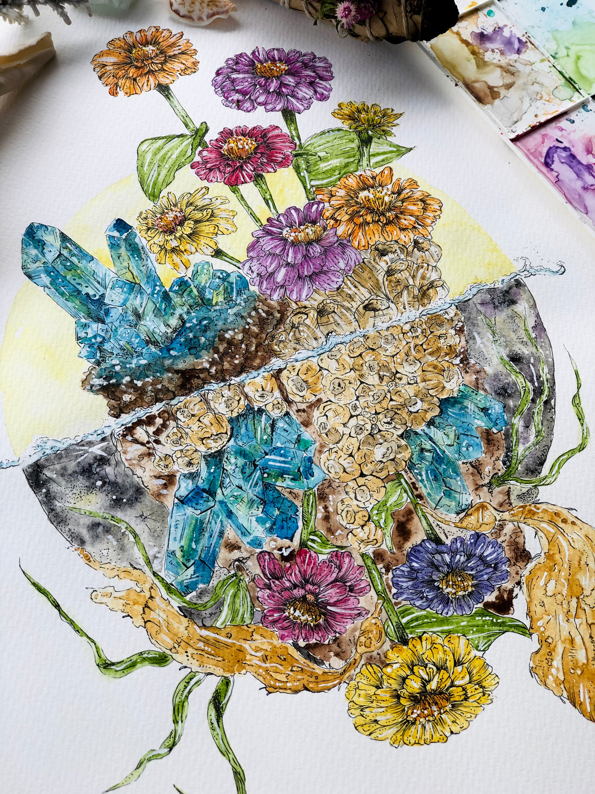 As Above, So Below | Watercolour Art Print